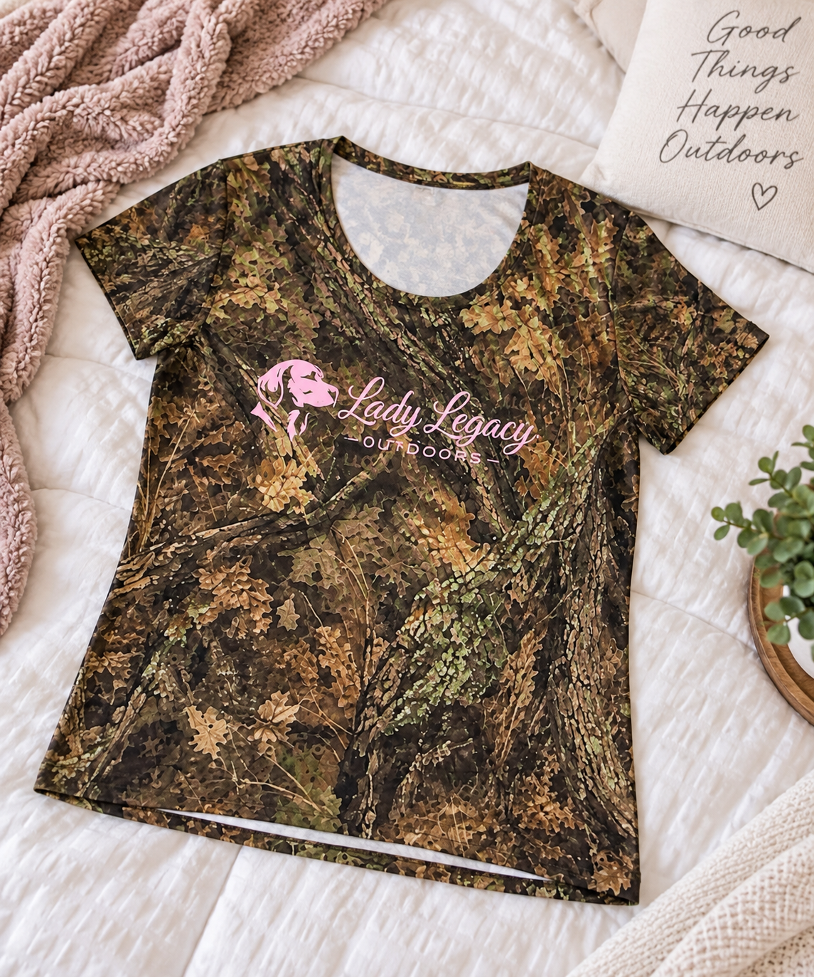 Lady Lagacy Outdoors Women's Athletic T-Shirt