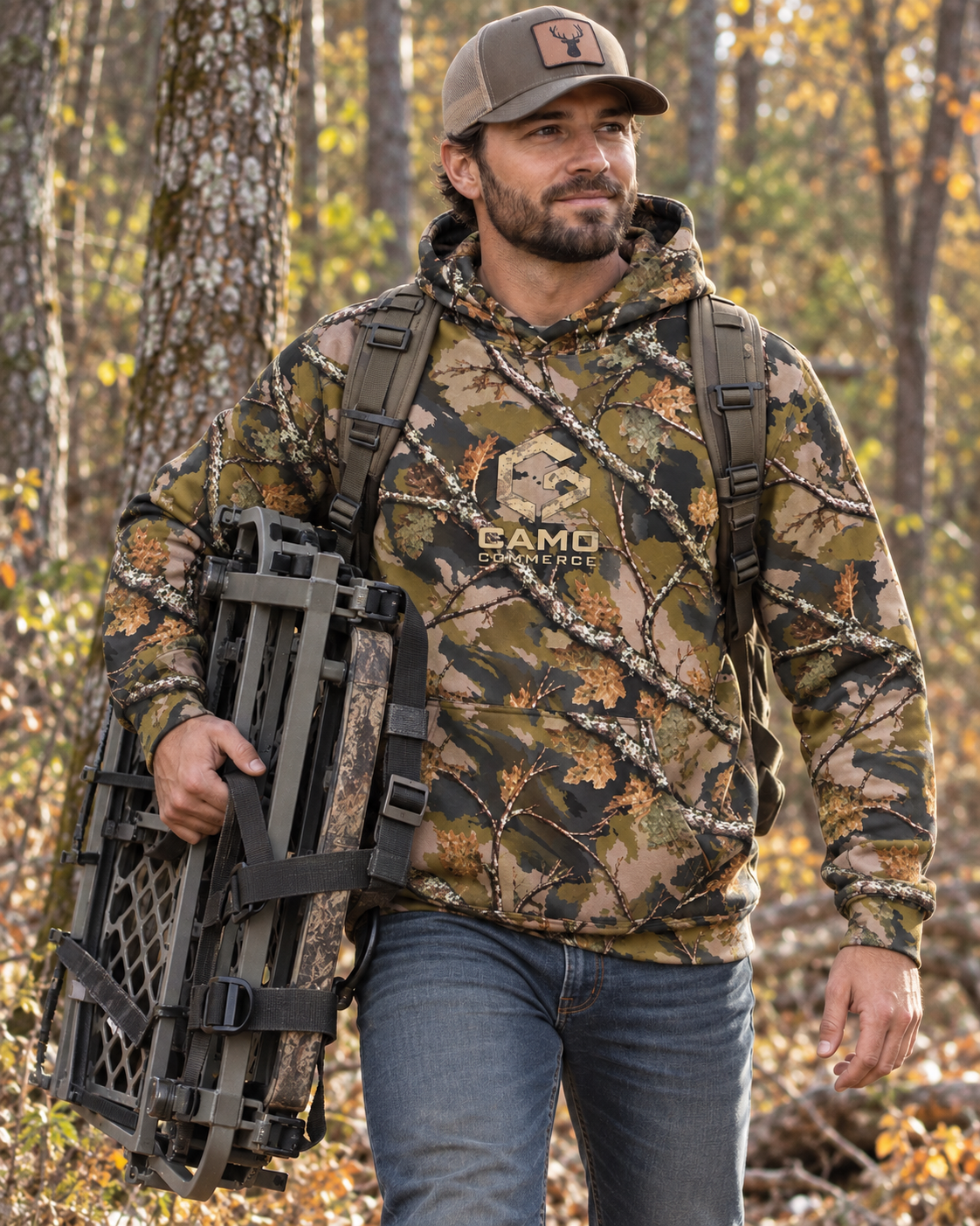Camo Commerce Cotton Hoodie